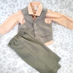 Boys George 3 Piece Suit Outfit 3-6 months